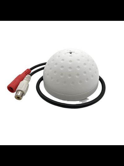 MIC-07 Высокочувствительный микрофон с АРУ для систем видеонаблюдения, подключение IP видеокамер с аудио каналом. Для использования в помещении.
