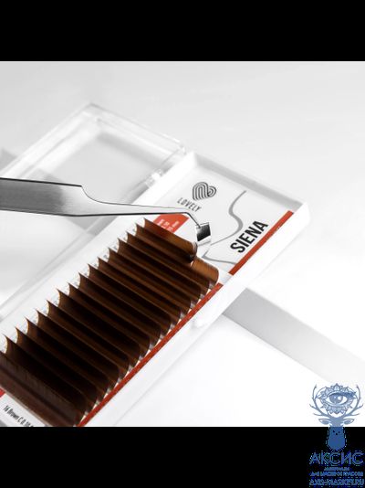 Ресницы коричневые LOVELY Siena - 16 линий - MIX