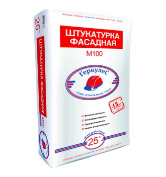 Купить штукатурку фасадную М 100 Геркулес 25 кг в Ангарске, Иркутске, Усолье-Сибирском