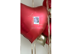 Сердце с фото и надписью