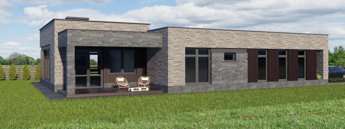 Визуализация загородного дома М-179