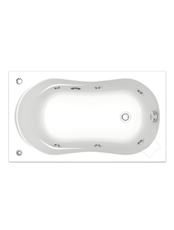 Акриловая гидромассажная ванна BAS Кэмерон 120х70