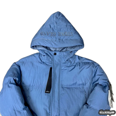 Пуховик STONE ISLAND NYLON METAL Голубой (S, M, L, XL)