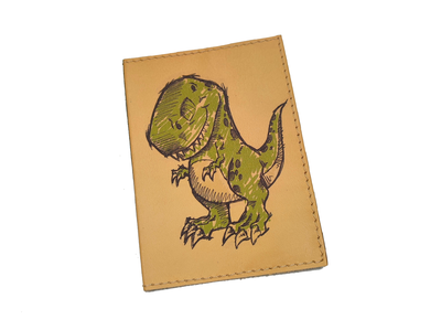 Обложка на паспорт с принтом "Дино"