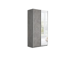 Шкаф-купе 2-х дверный «Траст» 1200 Бетон, Бетон/Зеркало