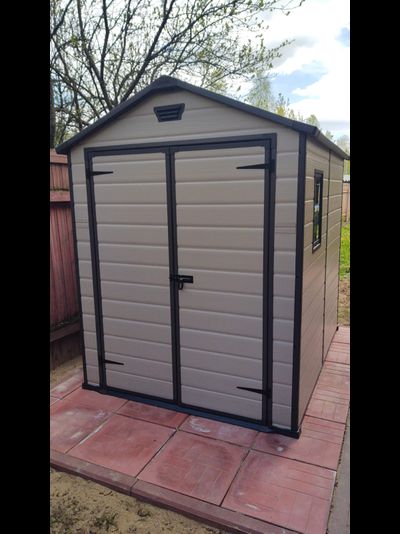 Сарай "Манор 6x8DD" (размеры 177х230 см), бежевый