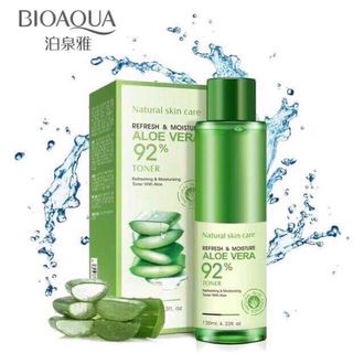 Увлажняющий восстанавливающий тонер для лица Bioaqua Refresh&amp;Moisture Aloe Vera 92% 120мл оптом