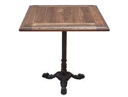 Стол для ресторана Cast iron and Oak restaurant table square