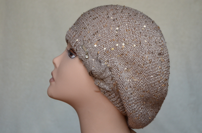 Летний итальянский берет с пайетками Визио фото