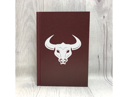 Скетчбук твердый переплет с символикой "Быка" №11