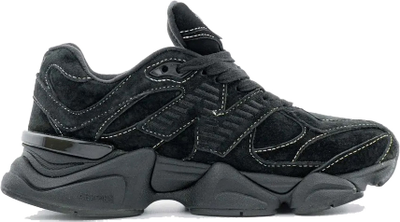New Balance 9060  White Stitching Triple Black