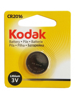 Батарейка литиевая Kodak CR2016 1шт