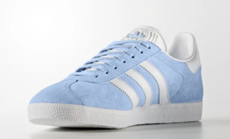 Adidas Gazelle Blue (Голубые с белым) сбоку