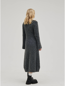 Длинный кардиган вязанный на пуговицах