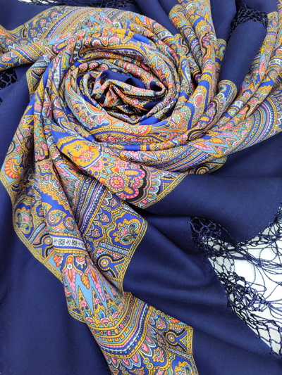 Павловопосадский платок Волшебный узор 1290-14