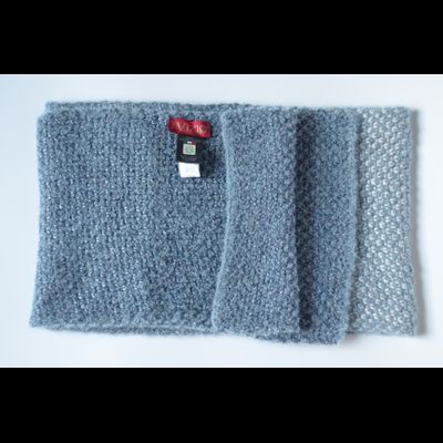 Голубой вязаный шарф Vizio Италия 8035 S