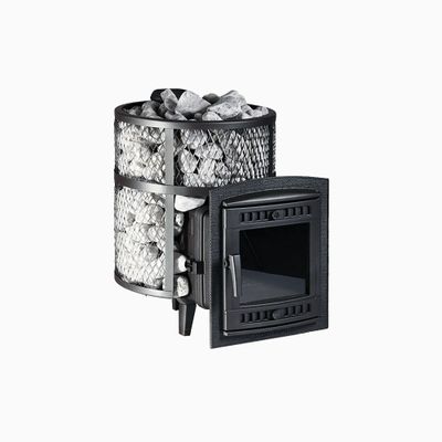 Банная печь Атмосфера М сетка нержавейка до 14 м3