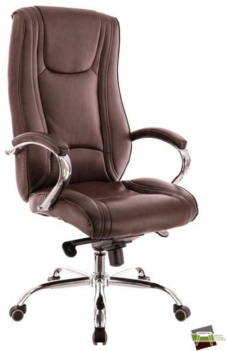Кресло Everprof King M Экокожа Коричневый