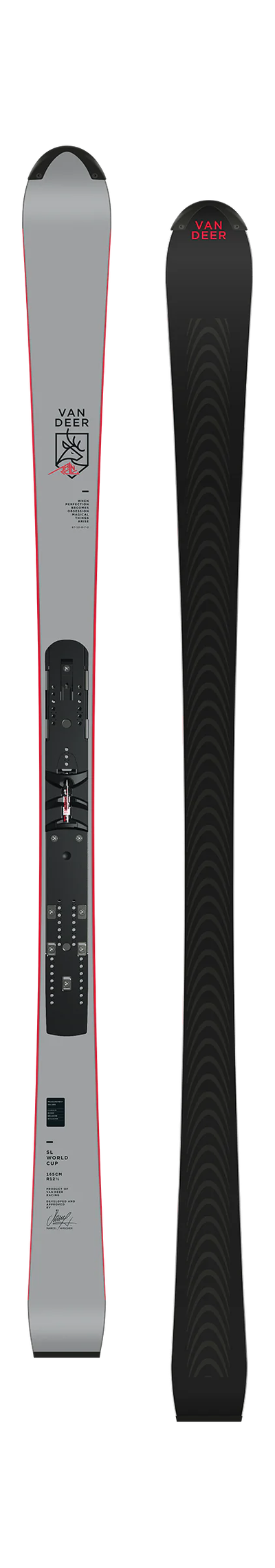 Van Deer SL WORLD CUP 155cm R11 grey [INF10] + Marker COMP 30 DIN 15-30 (black/grey)