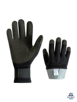 Перчатки неопреновые 3мм Alisi Кевлар/титан р.L/XL