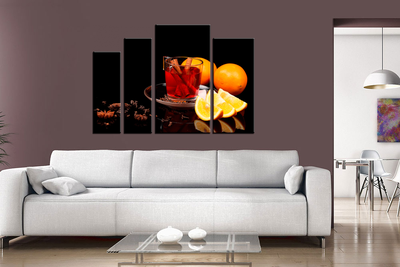 Модульная картина "Серьезный натюрморт"