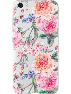 Чехол для Meizu с цветочным дизайном №57