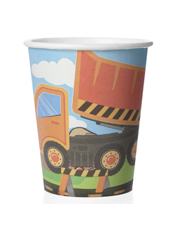 Стаканы (250 мл) Детская спецтехника, Разноцветный, 6 шт.