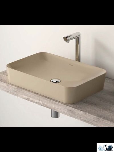 Раковина Creavit Ultra Cappucino UL060.F0000 бежевого цвета, накладная, матовая в магазине Marysя