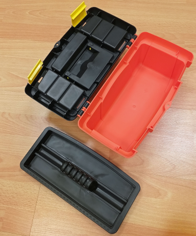 Ящик для инструмента 16,5" с органайзером , пластик , Б930165