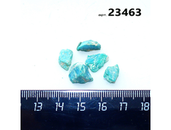 Бирюза натуральная (необработанная) Армения арт.23463: 3,3г - компл. 5шт.