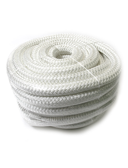 Плетеный швартовый трос c огоном 25мм*20м белый