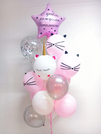 Набор воздушных шаров "Милые кошечки"