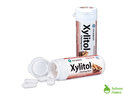 ЖЕВАТЕЛЬНАЯ РЕЗИНКА MIRADENT XYLITOL ТУБА 30ШТ КОРИЦА
