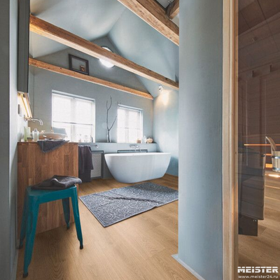 Виниловый пол Meister Дуб Приморский 7388 в интерьере