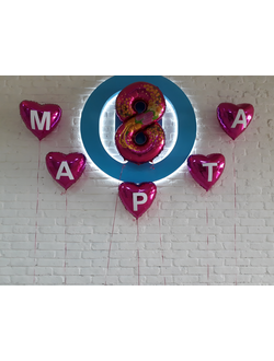 Композиция "8 марта" (сердца)