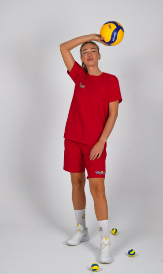 Тренировочный костюм Volleylife КРАСНЫЙ (размер с 42 по 48)