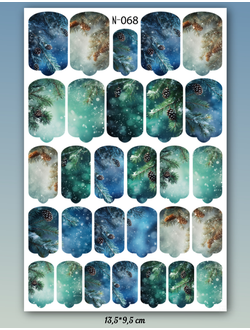 Пленка для маникюра Осень/Зима N-068