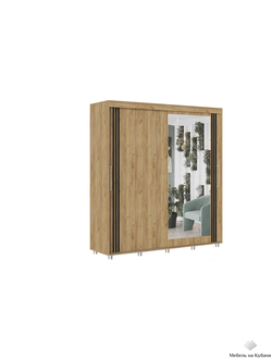 Форест 2.0 м шкаф-купе  Дуб крафт золотой