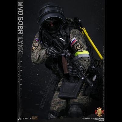 Боец СОБР &quot;Рысь&quot; - КОЛЛЕКЦИОННАЯ ФИГУРКА 1/6 scale RUSSIAN SPETSNAZ MVD  - SOBR LYNX (78058) - DAMTOYS