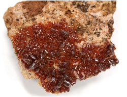 Ванадинит, кристаллы на породе, Марокко (55*50*20 мм, 46 г) №35882