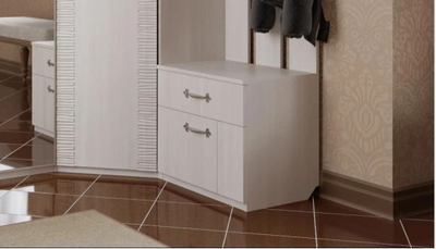 Угловая прихожая Элана бодега белая