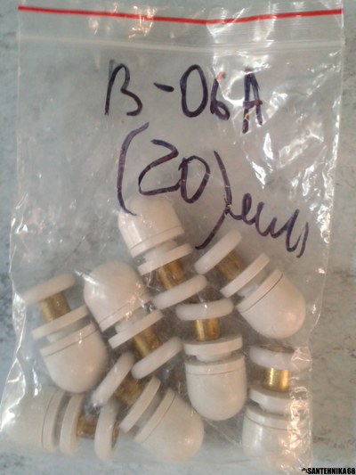 Ролики для душевой кабины эксцентрик одинарный 4шт