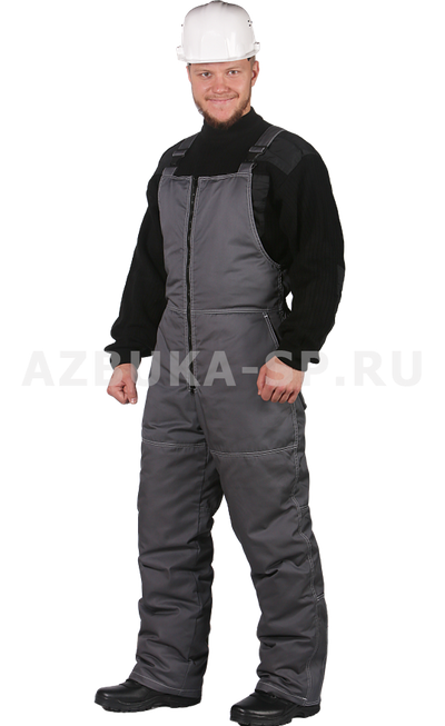 Полукомбинезон ГОРОД-ЗИМА, цв. серый