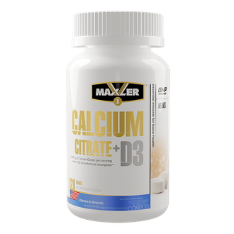 (Maxler) Calcium Citrate + D3 - (60 табл)