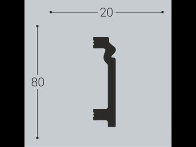 Плинтус П3 - 80*20*2000мм
