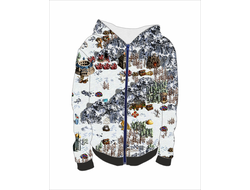 Толстовка на молнии с полной запечаткой Герои меча и магии, Heroes of Might and Magic №30