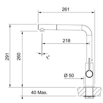 Смеситель Franke Neptune Evo nozzle
