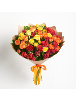 11 ярких кустовых роз