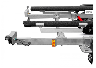 Прицеп для лодок и катеров   МЗСА L 7022-2.20   501   Габаритные размеры 6978×2240×1471 мм  Длина судна 6200 мм
