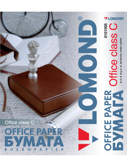 Офисная белая Бумага Lomond Office, A4, класс C, 80 г/м2, 500 листов.